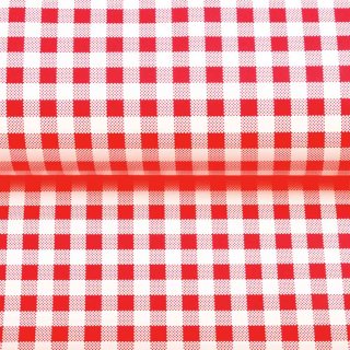 PVC ubrus Červeno-bílé kostičky PV-030 - metráž š. 140 cm - detail 1 - Biante.cz PVC ubrus Červeno-bílé kostičky PV-030 - metráž š. 140 cm - detail 1 - Biante.cz