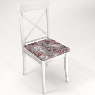 Sametový čtvercový podsedák Tamara TMR-054 Abstraktní vínové květy na šedozeleném - 38x38x3 cm - detail 1 - Biante.cz Sametový čtvercový podsedák Tamara TMR-054 Abstraktní vínové květy na šedozeleném - 38x38x3 cm - detail 1 - Biante.cz