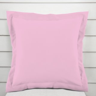 Bavlněný povlak na polštář s lemem Moni MO-025 Světle růžový - Biante.cz