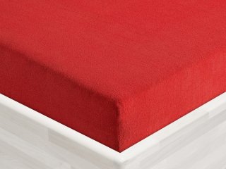 Froté napínacie prestieradlo FR-007 Sýto červené - Biante.sk Froté napínacie prestieradlo FR-007 Sýto červené - Biante.sk