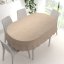 Sametový oválný ubrus Velvet Premium SVP-042 Béžovohnědý - detail 1 - Biante.cz