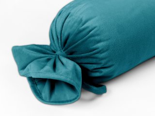 Zamatový vankúš valec bonbon Velvet Prémium SVP-035 Tyrkysovo modrý - detail 1 - Biante.sk Zamatový vankúš valec bonbon Velvet Prémium SVP-035 Tyrkysovo modrý - detail 1 - Biante.sk