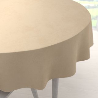 Velký sametový kulatý ubrus Velvet Premium SVP-045 Kávově béžový - Biante.cz