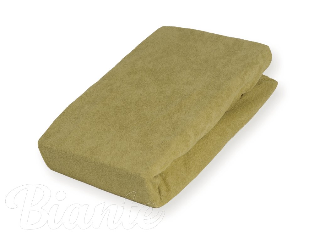 Dětské froté napínací prostěradlo do postýlky FR-020 Olivové - detail 3 - Biante.cz Dětské froté napínací prostěradlo do postýlky FR-020 Olivové - detail 3 - Biante.cz