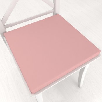 Čtvercový podsedák Rongo RG-074 Starorůžový - 38x38x3 cm - Biante.cz