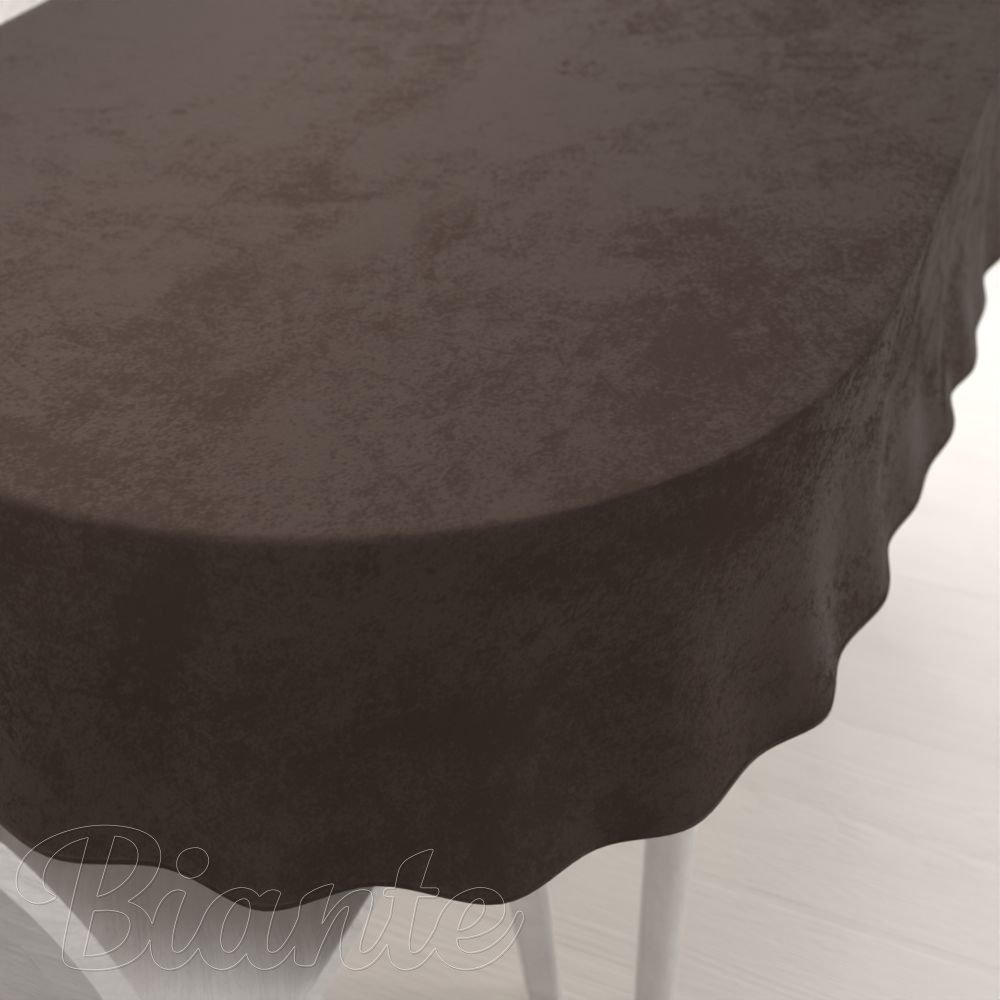 Sametový oválný ubrus Velvet Premium SVP-016 Tmavě hnědý - Biante.cz Sametový oválný ubrus Velvet Premium SVP-016 Tmavě hnědý - Biante.cz