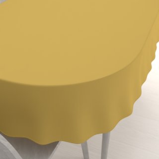 Dekorační oválný ubrus Rongo RG-098 Hořčicový - Biante.cz Dekorační oválný ubrus Rongo RG-098 Hořčicový - Biante.cz