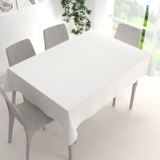 Dekorační obdélníkový ubrus BKW-201 Slonová kost žíhaná - detail 1 - Biante.cz