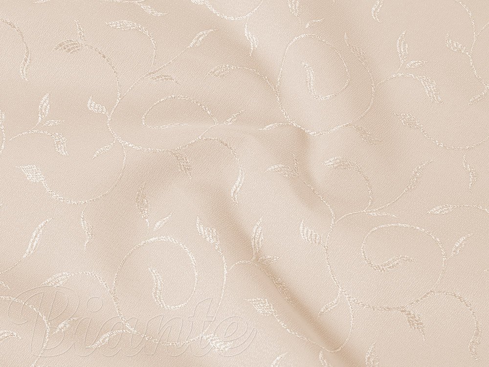 Teflonová látka na ubrusy TF-025 Pnoucí lístky - béžová - šířka 160 cm - detail 1 - Biante.cz