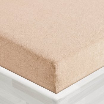 Froté napínacie prestieradlo FR-033 Béžové - Biante.sk