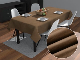 Obdélníkový ubrus/imitace broušené kůže Alcantara ALC-015 Světle hnědý - Biante.cz Obdélníkový ubrus/imitace broušené kůže Alcantara ALC-015 Světle hnědý - Biante.cz