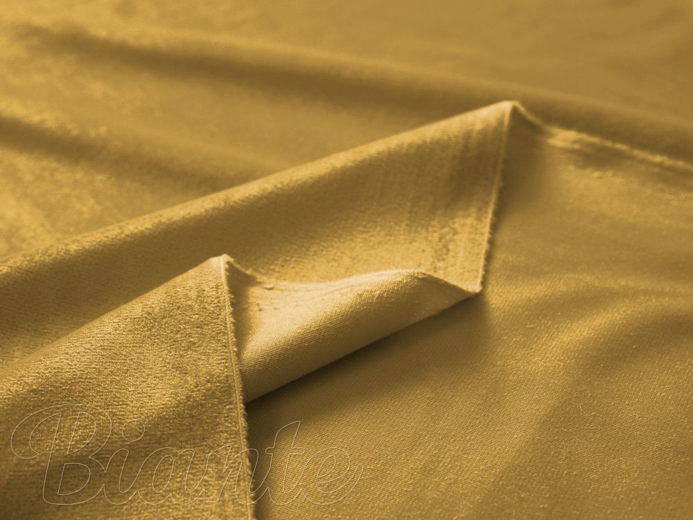 Dekorační látka Samet Velvet SV-009 Okrová - šířka 150 cm - detail 5 - Biante.cz Dekorační látka Samet Velvet SV-009 Okrová - šířka 150 cm - detail 5 - Biante.cz