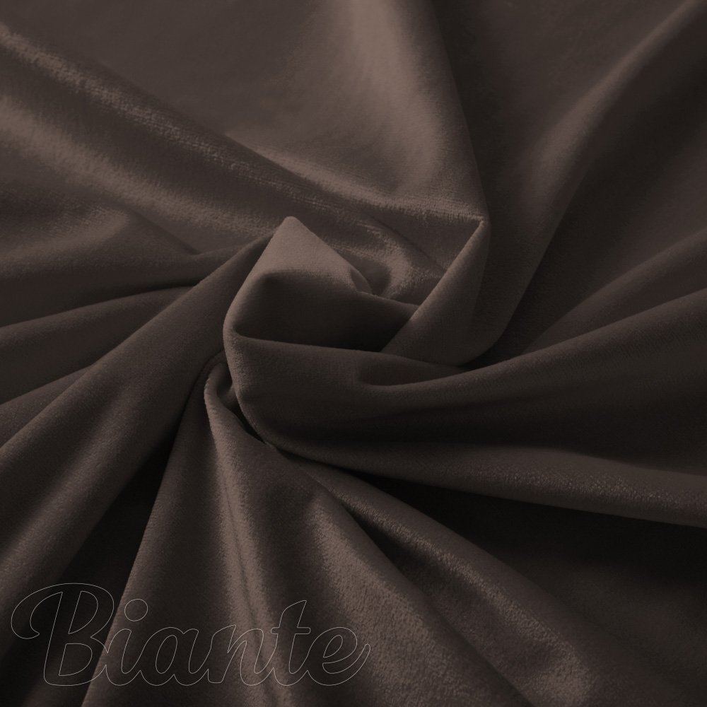 Sametová látka Velvet Premium SVP-016 Tmavě hnědá - šířka 145 cm a 280 cm - detail 1 - Biante.cz
