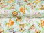 Dětská bavlněná látka/plátno Sandra SA-381 Veverky lišky a zajíci - šířka 160 cm - detail 2 - Biante.cz