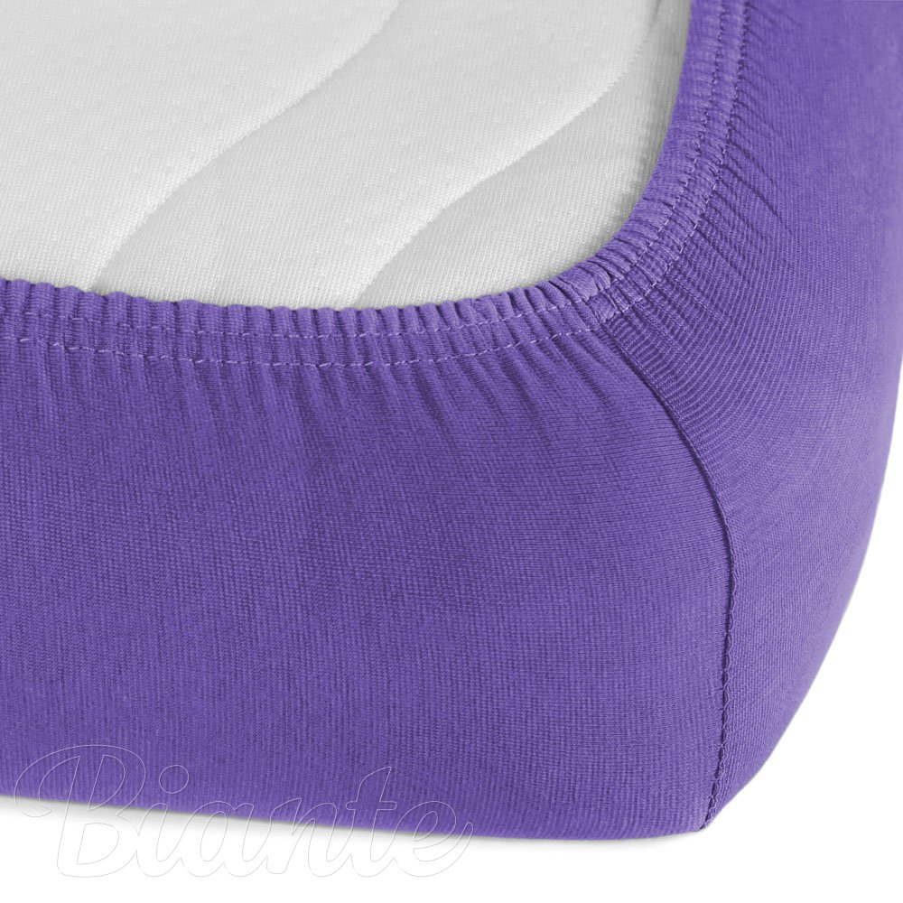 Jersey napínací prostěradlo JR-013 Fialové - detail 1 - Biante.cz