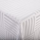 Dekorační látka Monako PM-124 Pruhovaná šachovnice bílá - šířka 320 cm - detail 1 - Biante.cz