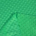 Dětská látka Minky TOP 3D puntíky MKP-054 Sytě zelená - šířka 170 cm - detail 3 - Biante.cz