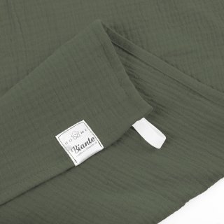 Mušelínová utěrka Nature MSN-076 Zelená khaki - sada 3 ks - detail 1 - Biante.cz