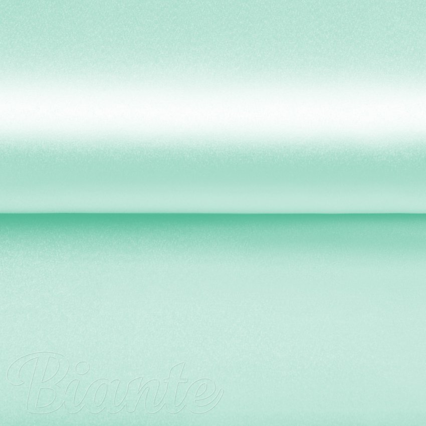 Látka polyesterový satén LUX-059 Světle mintová - šířka 150 cm - detail 4 - Biante.cz