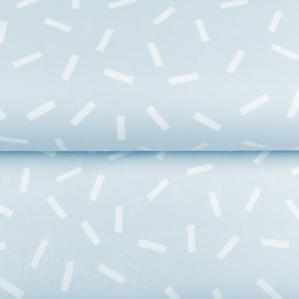 Dekorační látka PM-063 Konfety na pastelově modrošedém - šířka 150 cm - detail 4 - Biante.cz