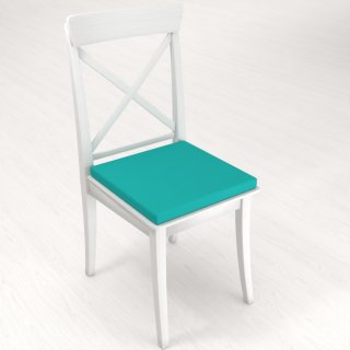 Štvorcový podsedák Rongo RG-020 Tyrkysový - 38x38x3 cm - detail 1 - Biante.sk