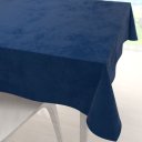 Sametový čtvercový ubrus Velvet Premium SVP-036 Námořnická modrá - Biante.cz