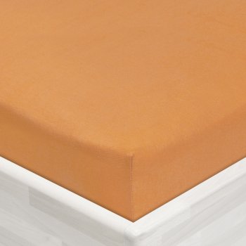 Jersey napínací prostěradlo JR-022 Okrové - Biante.cz