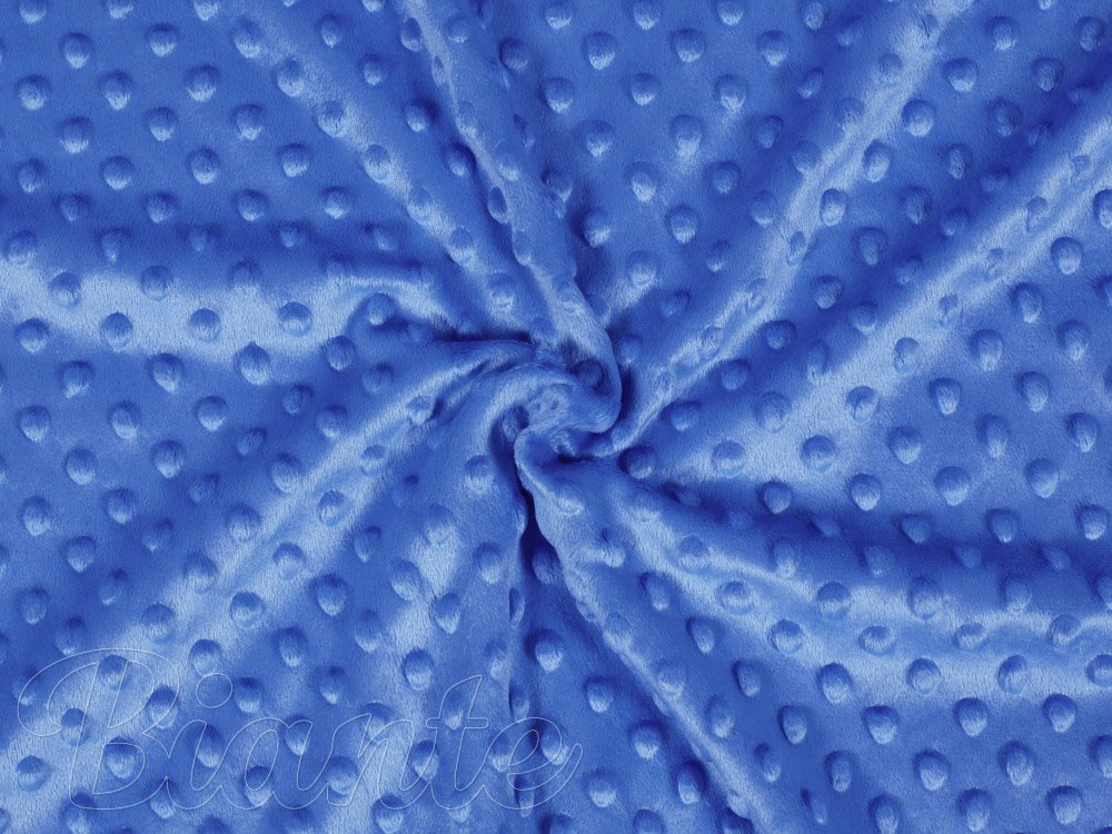 Dětská látka Minky 3D puntíky MKP-001 Modrá - šířka 150 cm - detail 1 - Biante.cz Dětská látka Minky 3D puntíky MKP-001 Modrá - šířka 150 cm - detail 1 - Biante.cz