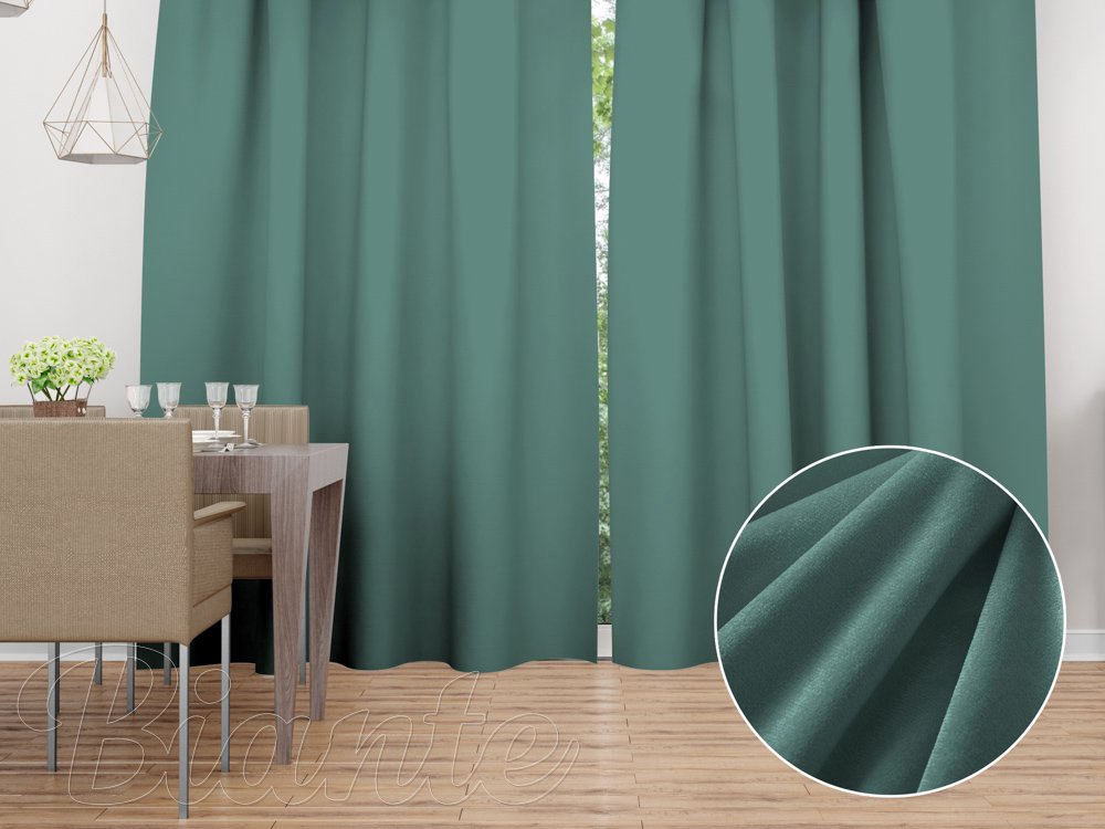 Sametový závěs Velvet Premium SVP-022 Ledově zelený - Biante.cz Sametový závěs Velvet Premium SVP-022 Ledově zelený - Biante.cz