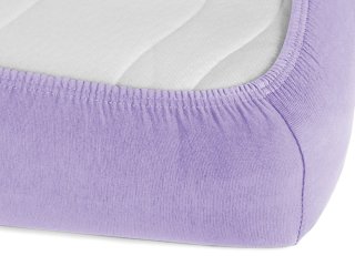 Jersey napínacie prestieradlo na vysoký matrac JR-012 Levanduľové - detail 1 - Biante.sk Jersey napínacie prestieradlo na vysoký matrac JR-012 Levanduľové - detail 1 - Biante.sk