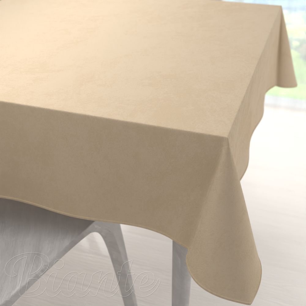 Velký sametový čtvercový ubrus Velvet Premium SVP-045 Kávově béžový - Biante.cz