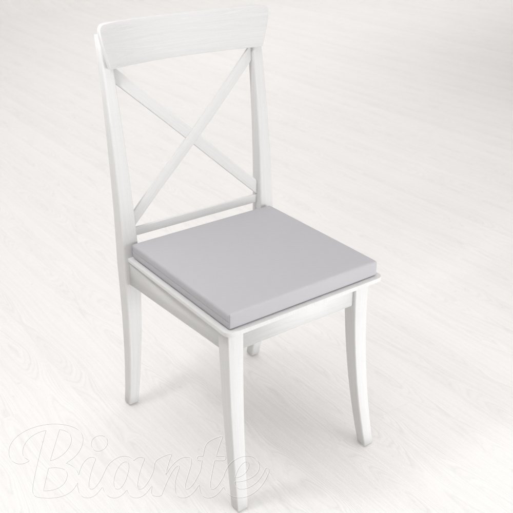 Štvorcový podsedák Rongo RG-016 Svetlo sivý - 38x38x3 cm - detail 1 - Biante.sk