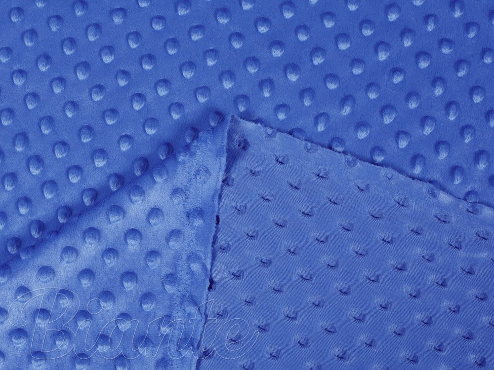 Dětská látka Minky 3D puntíky MKP-001 Modrá - šířka 150 cm - detail 3 - Biante.cz Dětská látka Minky 3D puntíky MKP-001 Modrá - šířka 150 cm - detail 3 - Biante.cz