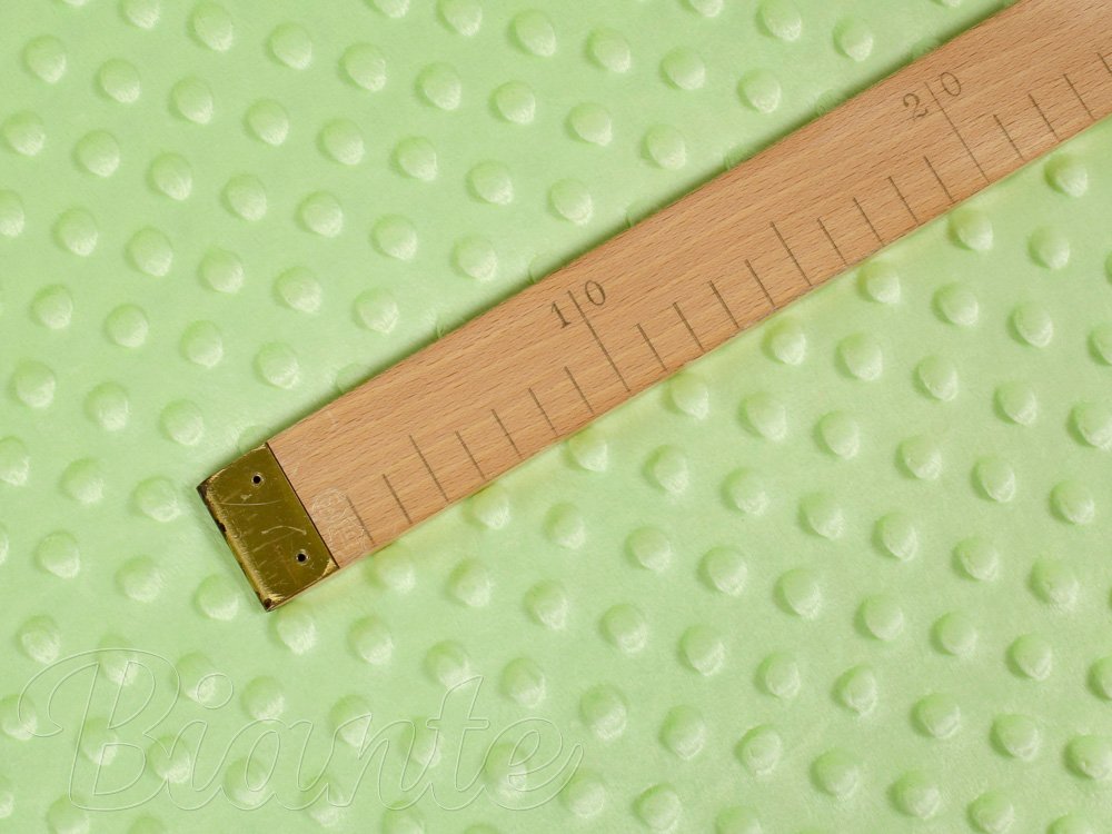 Dětská látka Minky 3D puntíky MKP-005 Pastelová světle zelená - šířka 150 cm - detail 5 - Biante.cz Dětská látka Minky 3D puntíky MKP-005 Pastelová světle zelená - šířka 150 cm - detail 5 - Biante.cz