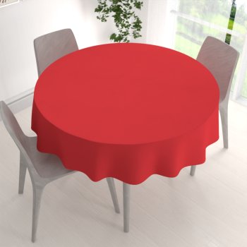 Teflonový kulatý ubrus - Paris TF-126 Sytě červený - detail 1 - Biante.cz Teflonový kulatý ubrus - Paris TF-126 Sytě červený - detail 1 - Biante.cz