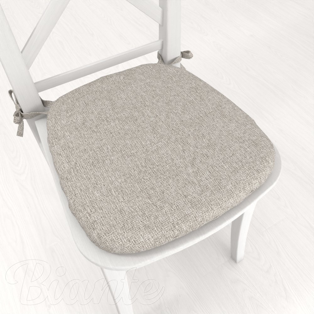 Oblý podsedák BKT-552 Přírodní režná - 39x37x3 cm - Biante.cz