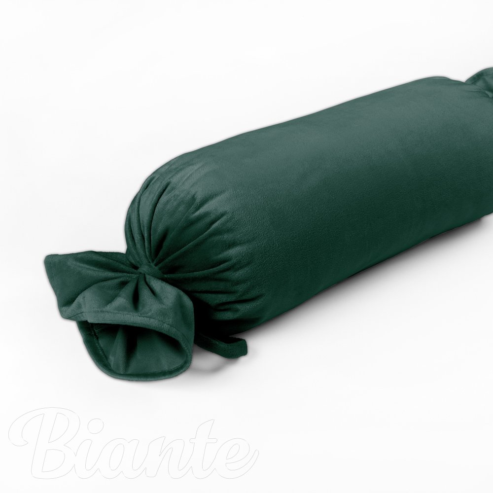 Sametový polštář válec bonbon Velvet Premium SVP-044 Lesní zelená - Biante.cz