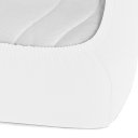 Dětské jersey napínací prostěradlo do postýlky JR-031 Bílé - detail 2 - Biante.cz