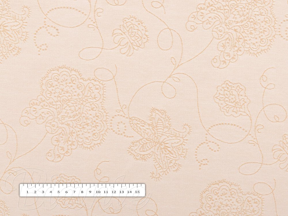 Teflonová látka na ubrusy TF-099 Zlaté květované ornamenty na béžovém - šířka 180 cm - detail 5 - Biante.cz Teflonová látka na ubrusy TF-099 Zlaté květované ornamenty na béžovém - šířka 180 cm - detail 5 - Biante.cz