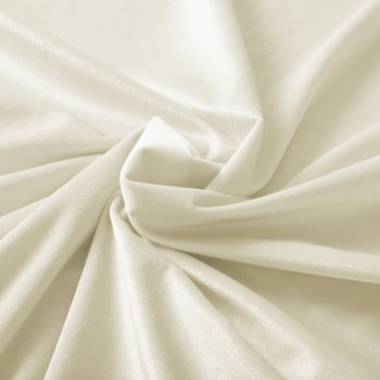 Sametová látka Velvet Premium SVP-003 Smetanová - šířka 280 cm