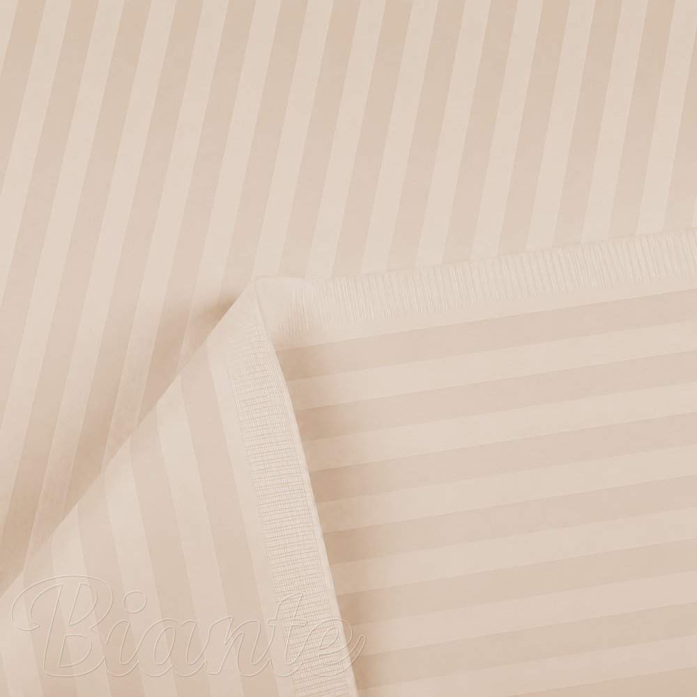 Damašek Atlas Gradl krémově béžový - proužky 1 cm DM-023 - metráž šířka 300 cm - detail 3 - Biante.cz