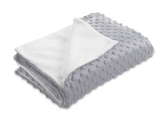 Detská obojstranná deka Minky bodky/Polar MKP-048 Sivá - Biante.sk Detská obojstranná deka Minky bodky/Polar MKP-048 Sivá - Biante.sk