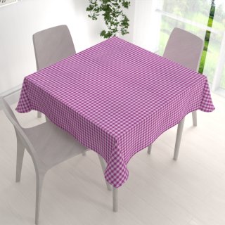 Bavlněný čtvercový ubrus Olivia OL-020 Fialová kostka malá - detail 1 - Biante.cz Bavlněný čtvercový ubrus Olivia OL-020 Fialová kostka malá - detail 1 - Biante.cz