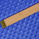 Dětská látka Minky 3D puntíky MKP-001 Modrá - šířka 150 cm - detail 5 - Biante.cz