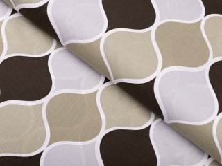 Bavlněná látka/plátno Sandra SA-303 Hnědo šedé designové vlny - šířka 220 cm - Biante.cz Bavlněná látka/plátno Sandra SA-303 Hnědo šedé designové vlny - šířka 220 cm - Biante.cz