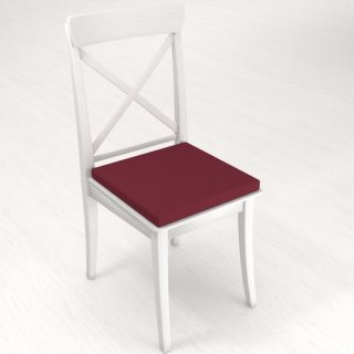 Čtvercový podsedák Rongo RG-044 Tmavě bordó - 38x38x3 cm - detail 1 - Biante.cz