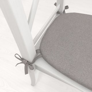 Oblý podsedák BKR-503 Sivý režný - 39x37x3 cm - detail 1 - Biante.sk