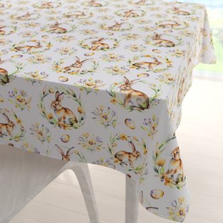 Velikonoční teflonový čtvercový ubrus TF-107 Zajíčci na bílém - Biante.cz Velikonoční teflonový čtvercový ubrus TF-107 Zajíčci na bílém - Biante.cz