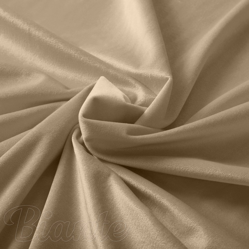 Sametová látka Velvet Premium SVP-045 Kávově béžová - šířka 300 cm - detail 1 - Biante.cz