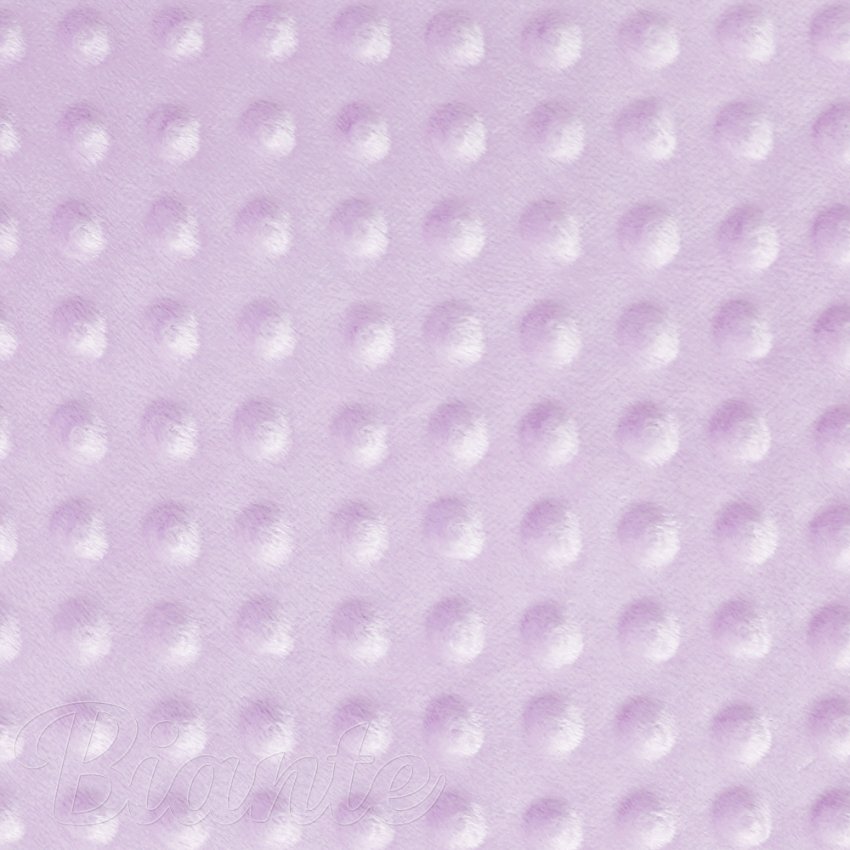 Dětská látka Minky 3D puntíky MKP-002 Fialová lila - šířka 150 cm - detail 6 - Biante.cz